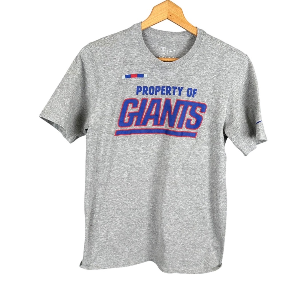 Nike New York Giants NFL Training Tee Mens Medium Gray Short Sleeve T-Shirt